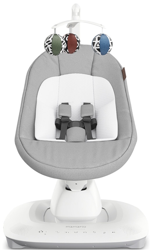 Шезлонг для новорожденных UPPAbaby (4moms) Mamaroo Stella - Grey Melange (2001-MRO-EU-STL) фото 1