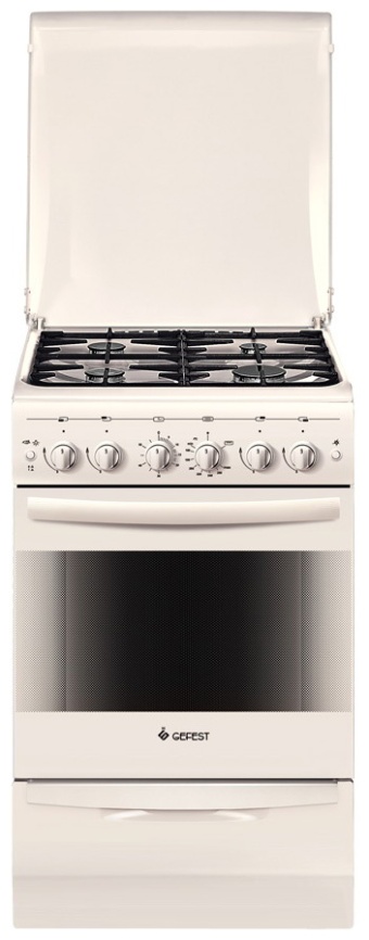 Газовая плита Gefest ПГ 5100-02 0167 50 см, 52 л, 4 конфорки, кремовый фото 1