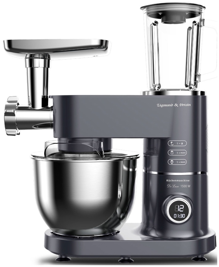Кухонный комбайн Zigmund & Shtain Кухонный комбайн Zigmund & Shtain ZKM-994 с чашей 7л, графитовый фото 1