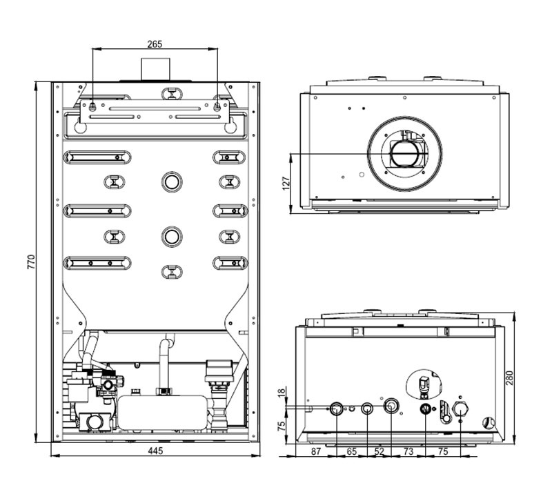 Котел газовый Navien Heatluxe NGB210 - 10K, 2-ух контурный, закрытая камера сгорания фото 9