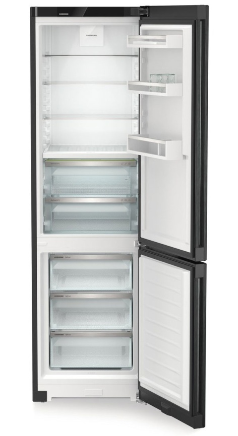 Двухкамерный холодильник Liebherr CBNbdc 573i-22 001 BioFresh No frost, черный фото 3