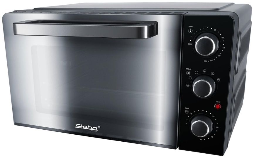 Мини печь Steba KB 224, 1500 Вт, таймер на 90 мин, объем 24 л, сталь фото 1