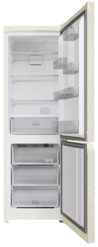 Двухкамерный холодильник Hotpoint HT 5180 AB No frost, бежевый фото 2