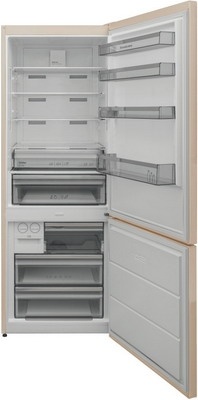 Двухкамерный холодильник Schaub Lorenz SLU S620E3E No frost, бежевый фото 2