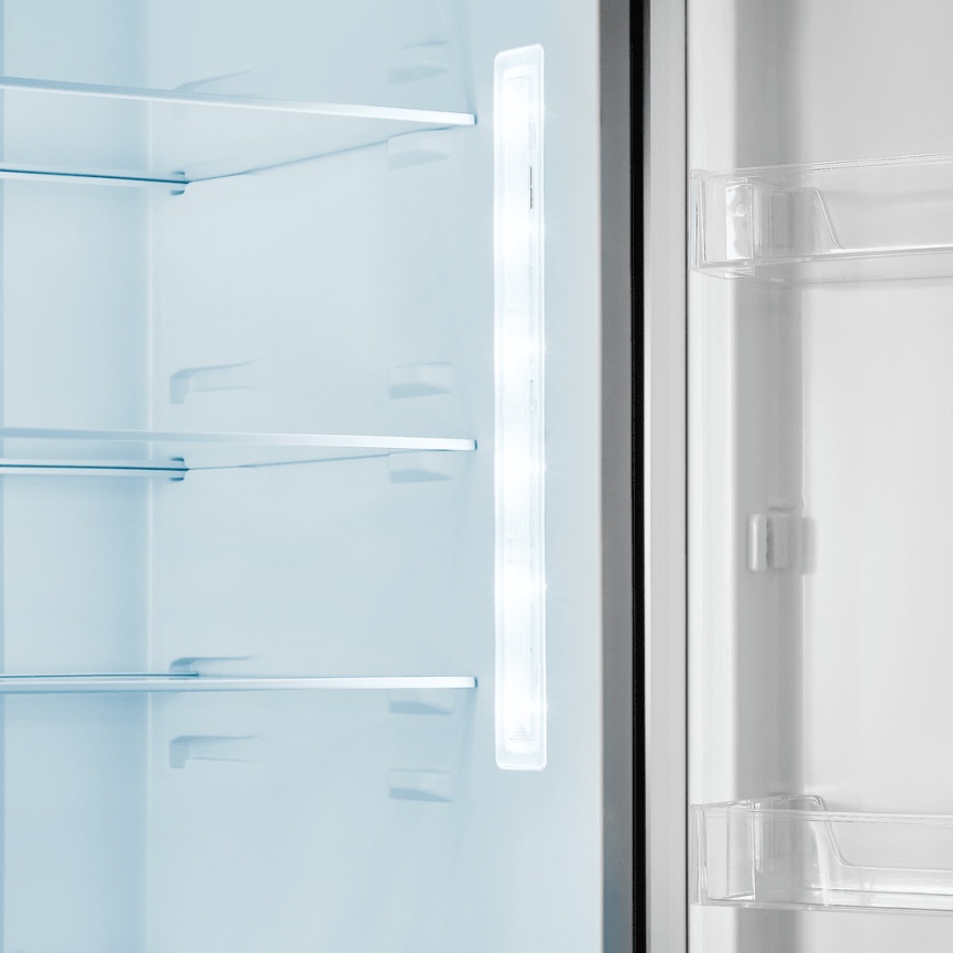 Двухкамерный холодильник Maunfeld MFF185NFSB10 Inverter No frost, черный фото 11