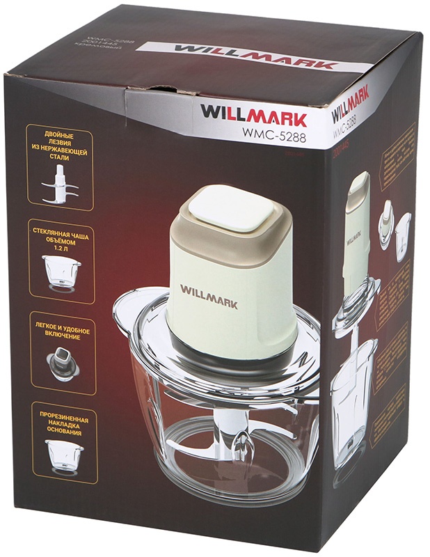Измельчитель  Willmark WMC-5288 кремовый фото 4