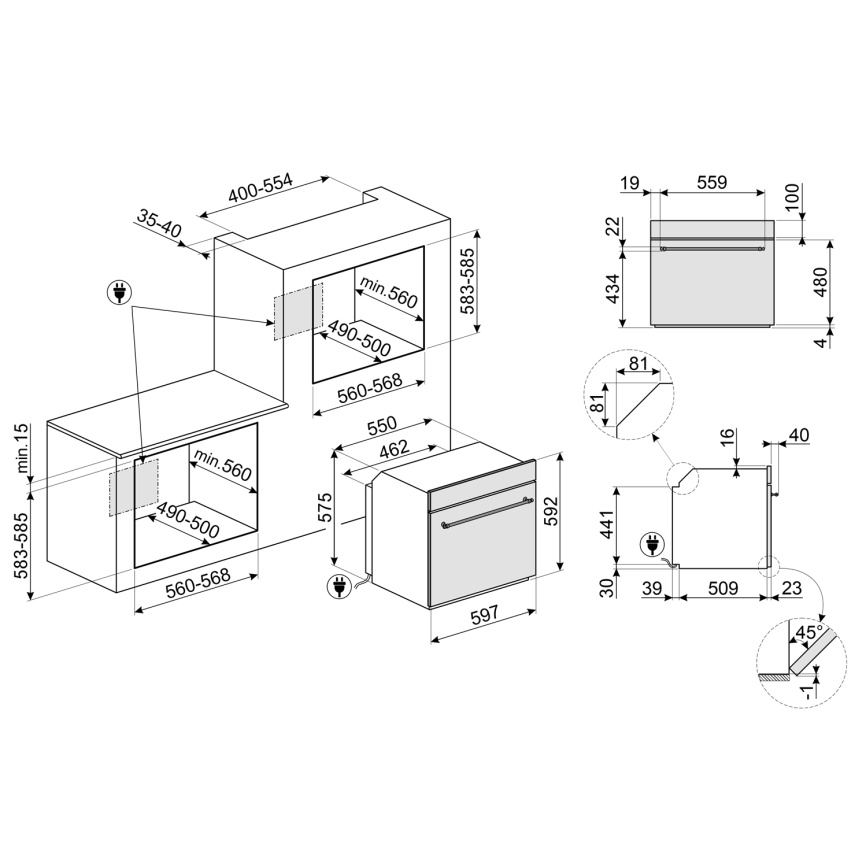 Духовой шкаф SMEG SF68C1AO фото 2