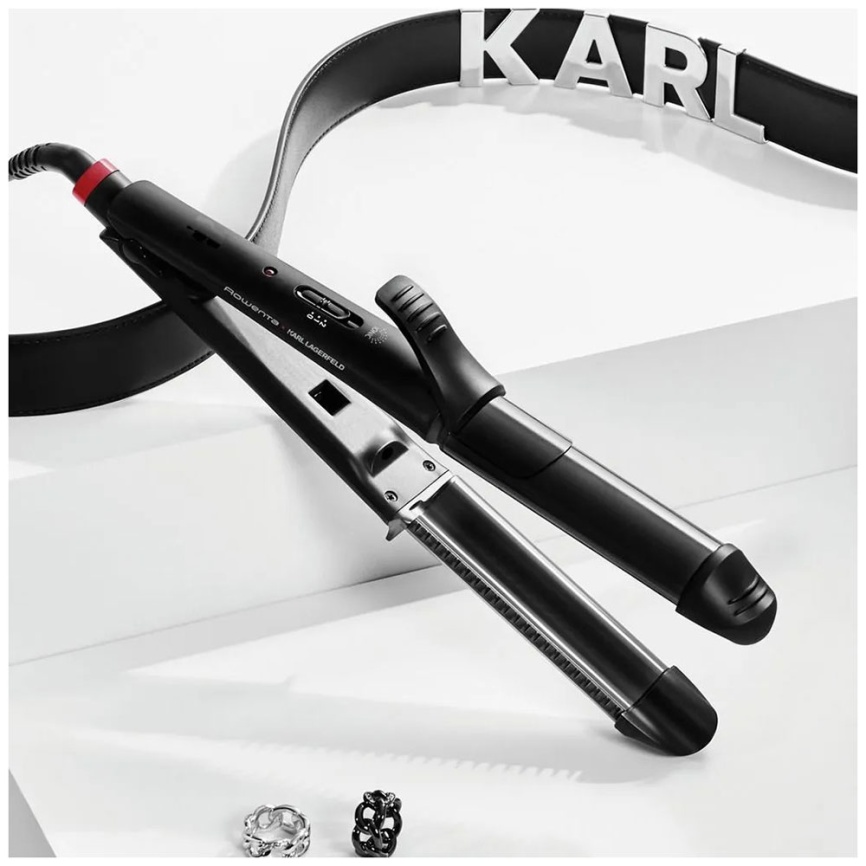 Мультистайлер Rowenta x Karl Lagerfeld 3 в 1 CF451LF0, черный/красный фото 9