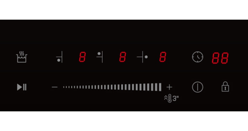 Электрическая варочная панель Hotpoint HS 1445 BA 45 см, 3 конфорки стеклокерамика, черный фото 4