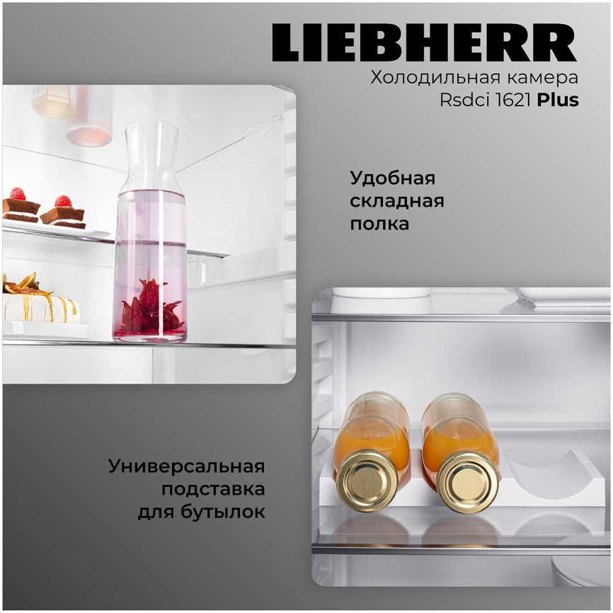 Однокамерный холодильник Liebherr Rsdci 1621-20 001, серебристый фото 4