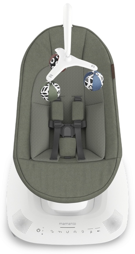 Шезлонг для новорожденных UPPAbaby (4moms) Mamaroo Camila - Dark Green Melange (2001-MRO-EU-CAM) фото 2