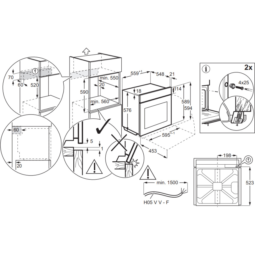 Встраиваемый духовой шкаф ELECTROLUX LOE8F38X фото 8