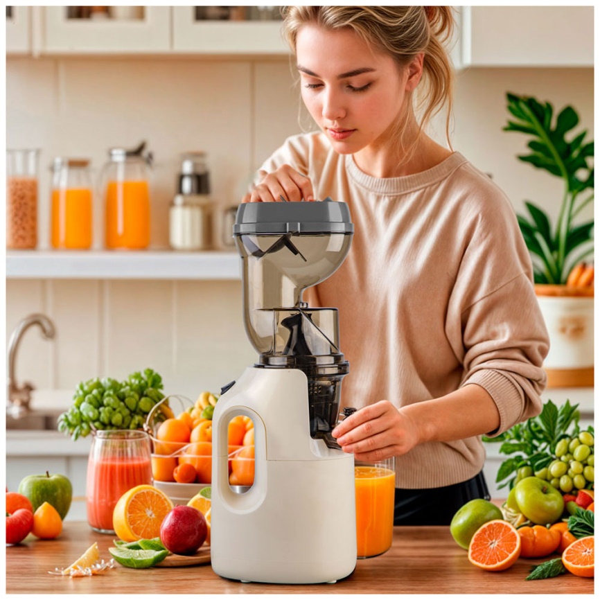 Соковыжималка шнекового типа VLK Profi-3300, бежевый фото 8