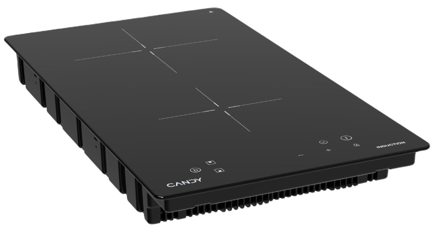 Электрическая варочная панель Candy CHXY32NB 28 см, 2 конфорки стеклокерамика, черный фото 3