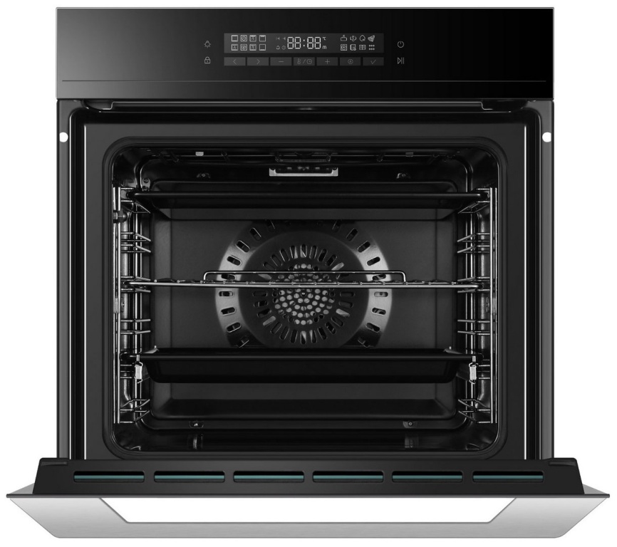 Электрический духовой шкаф Haier HOQ-F5AAGB 59 см, 72 л, гриль и конвекция, черный фото 3