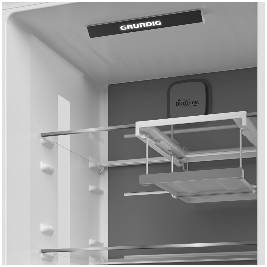 Двухкамерный холодильник Grundig GKPN669307FW No frost, белый фото 5