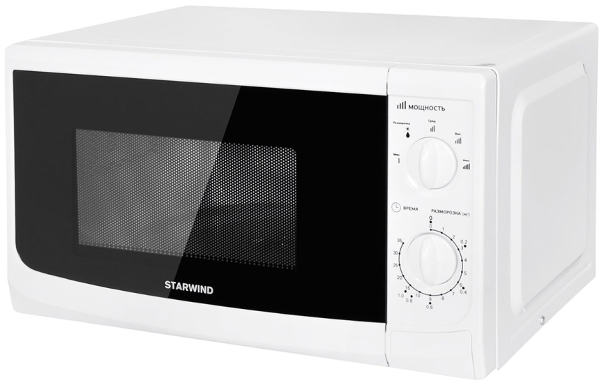 Микроволновая печь - СВЧ Starwind SWM5620, 20 л, 700 Вт, белый фото 2