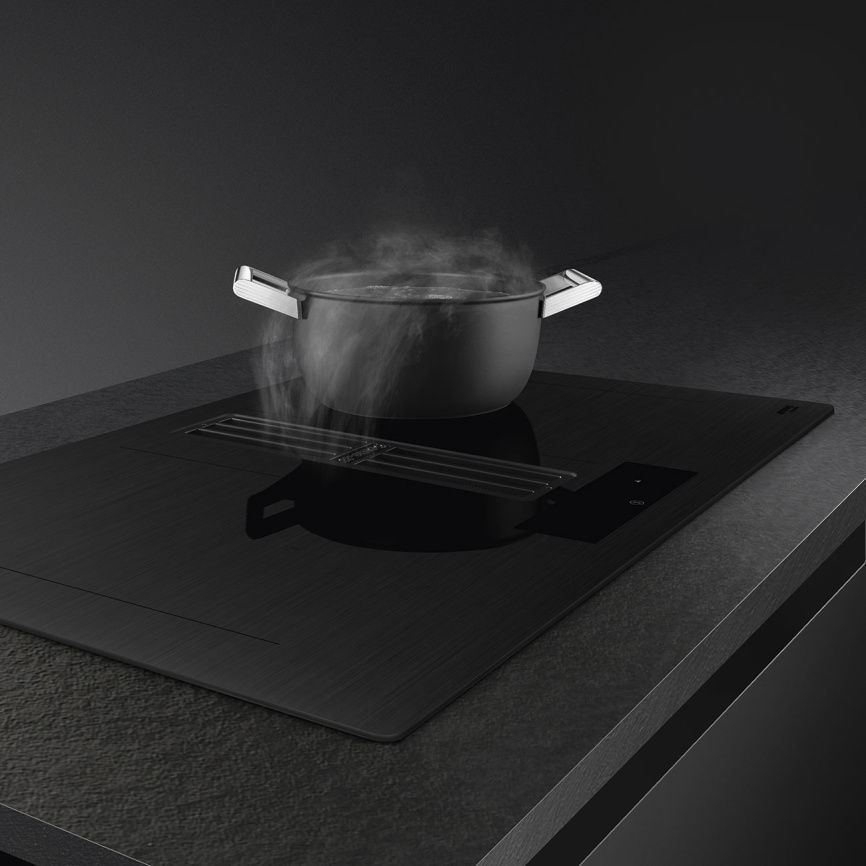 Варочная поверхность со встроенной вытяжкой Smeg Smeg HOBD382MB2 фото 7