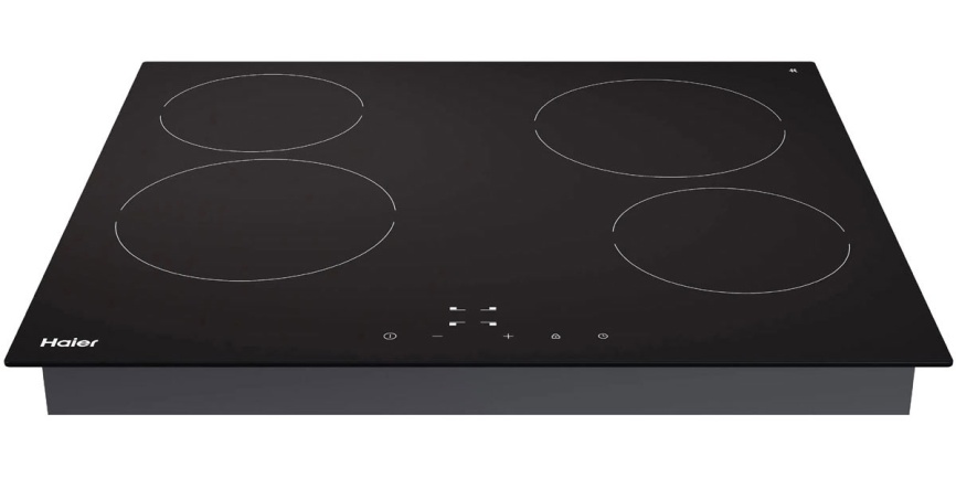 Электрическая варочная панель Haier HHY-C64NVTB 59 см, 4 конфорки стеклокерамика, черный фото 2