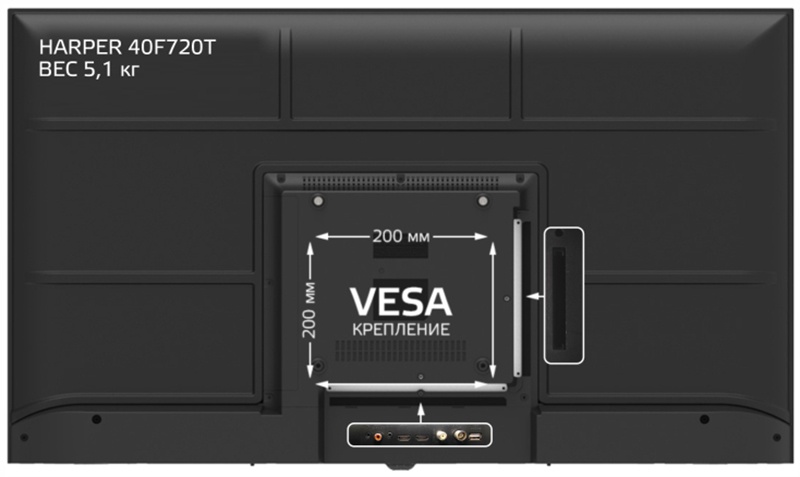 Телевизор Harper 40F720T фото 4