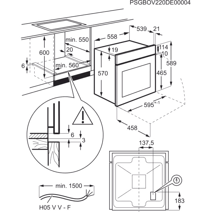 Встраиваемый духовой шкаф ELECTROLUX EOF5H50BZ фото 7