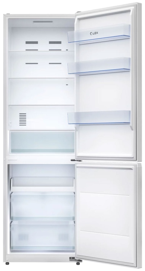 Двухкамерный холодильник LEX LKB185WIDMax No frost, белый фото 3
