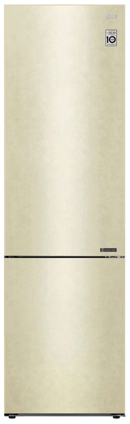 Двухкамерный холодильник LG GA-B 509 CECL No frost, бежевый фото 1