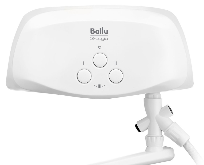 Водонагреватель проточный Ballu 3-Logic TS (3.5 kW) - кран+душ фото 4