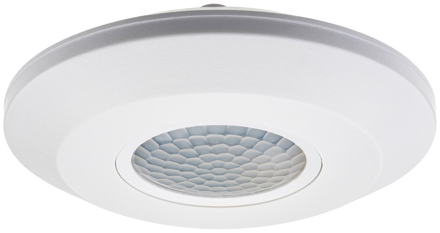 Датчик движения потолочный/накладной Duwi DDP-04, ULTRA SLIM, 360°, 10-900 с, 6 м, 2000 Вт, IP20, белый (25815 5) фото 1