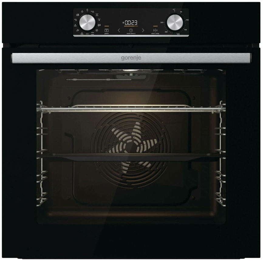 Электрический духовой шкаф Gorenje BOX6737E01BG 59 см, 77 л, гриль и конвекция, черный фото 1
