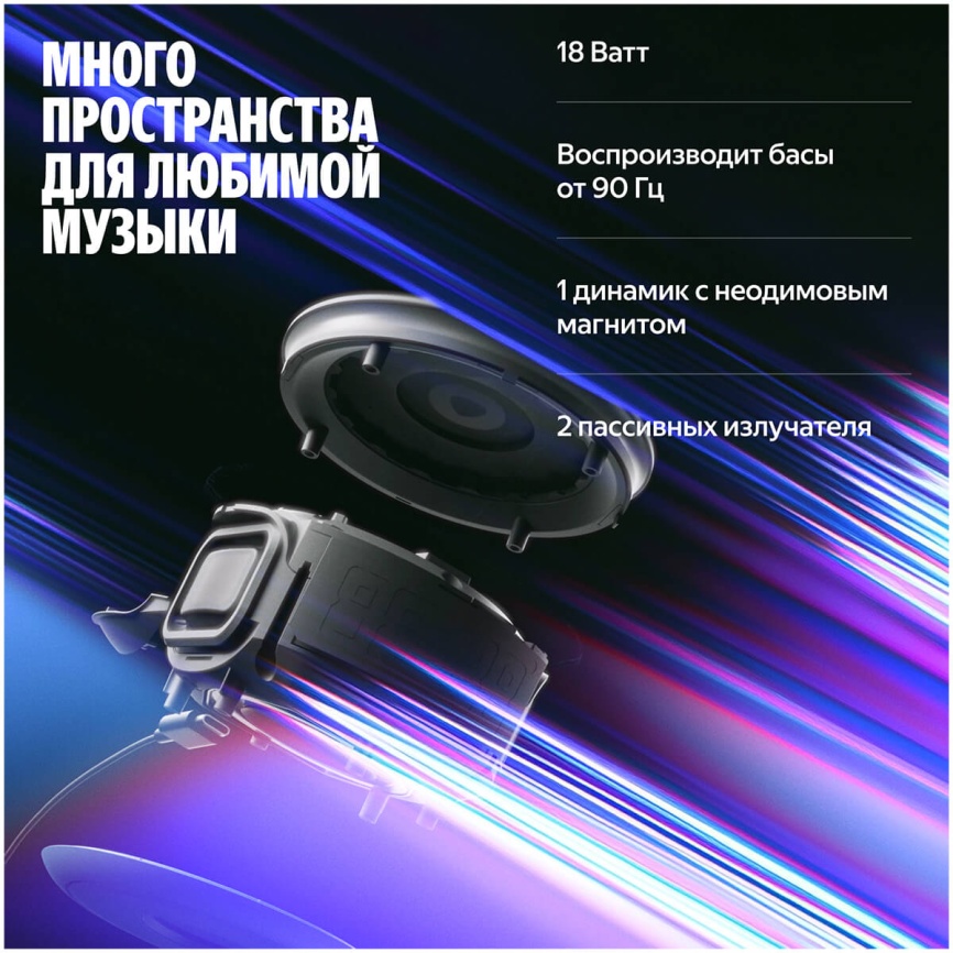 Умная колонка Яндекс Станция Мини 3 Про с Алисой, Zigbee, 18Вт, черный фото 7