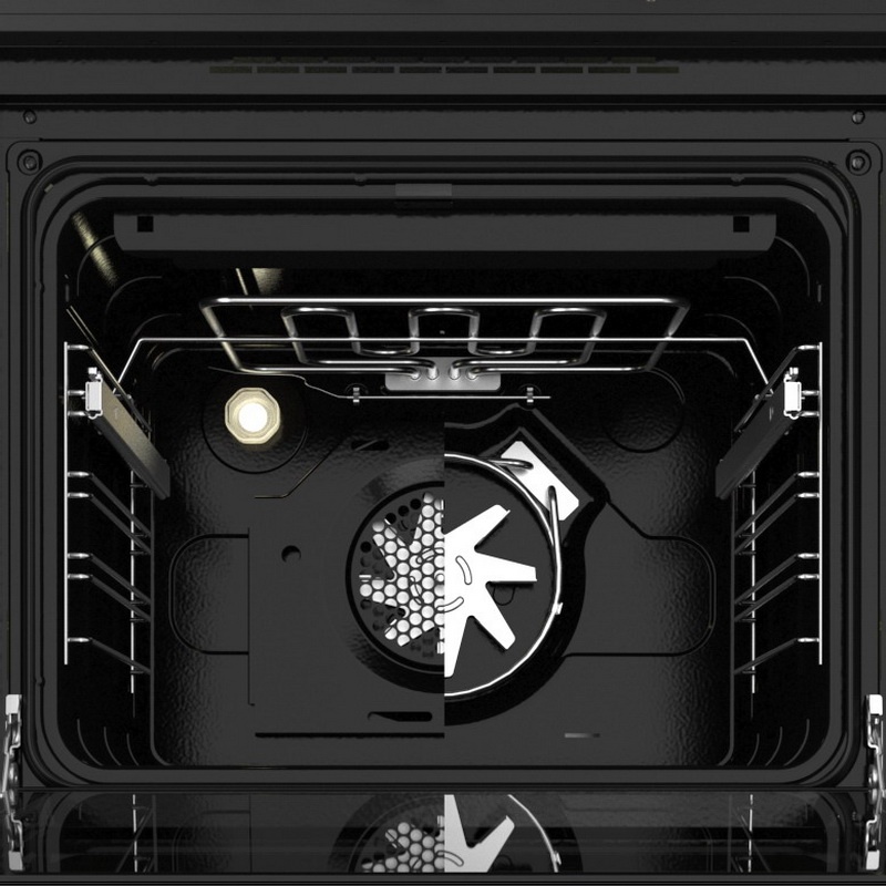 Электрический духовой шкаф Darina 2V BDE 112 710 BB 59 см, 65 л, гриль и конвекция, черный фото 5