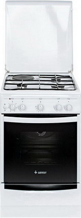 Комбинированная плита Gefest ПГЭ 5110-01 69 см, 4 конфорки, белый фото 1