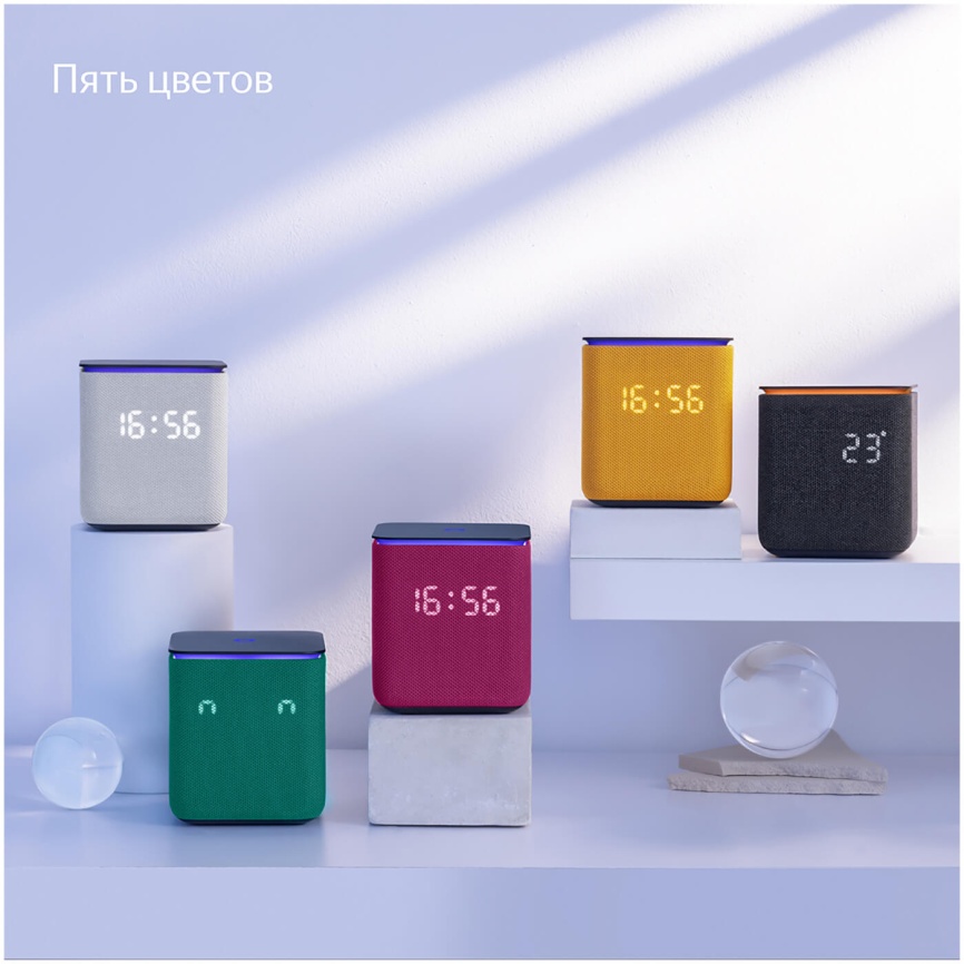 Умная колонка Яндекс Станция Миди с Алисой, с Zigbee, 24Вт, черный фото 13