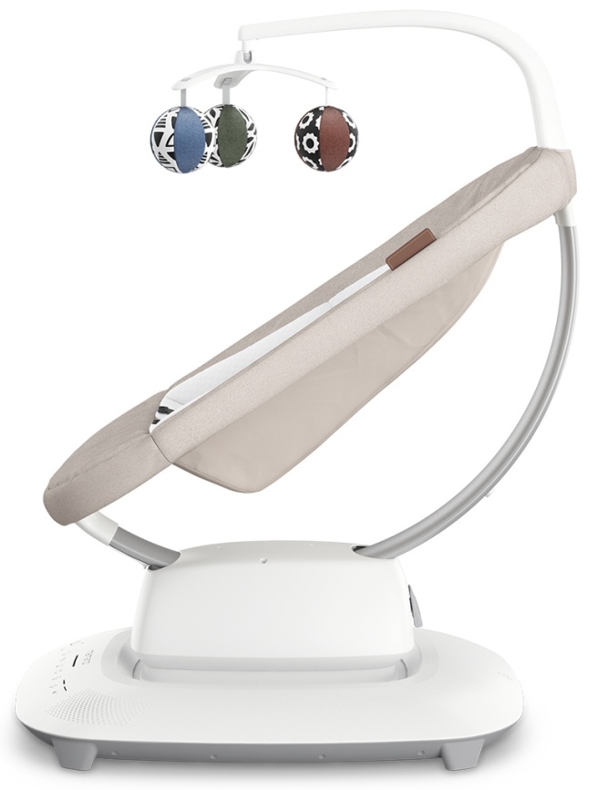 Шезлонг для новорожденных UPPAbaby (4moms) Mamaroo Charlie - Sand Melange (2001-MRO-EU-CHR) фото 5