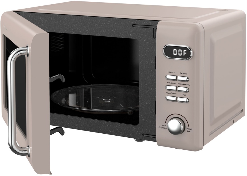 Микроволновая печь - СВЧ Tesler ME-2035, песочный серый фото 5