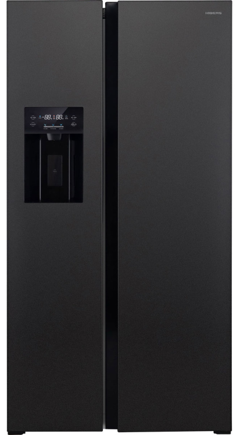 Холодильник Side-by-Side Hiberg RFS-655DX NFB inverter No frost, черно-серый фото 1