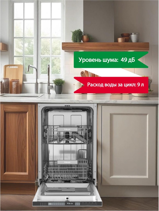 Встраиваемая посудомоечная машина Ardo DBEA9452B2 фото 10