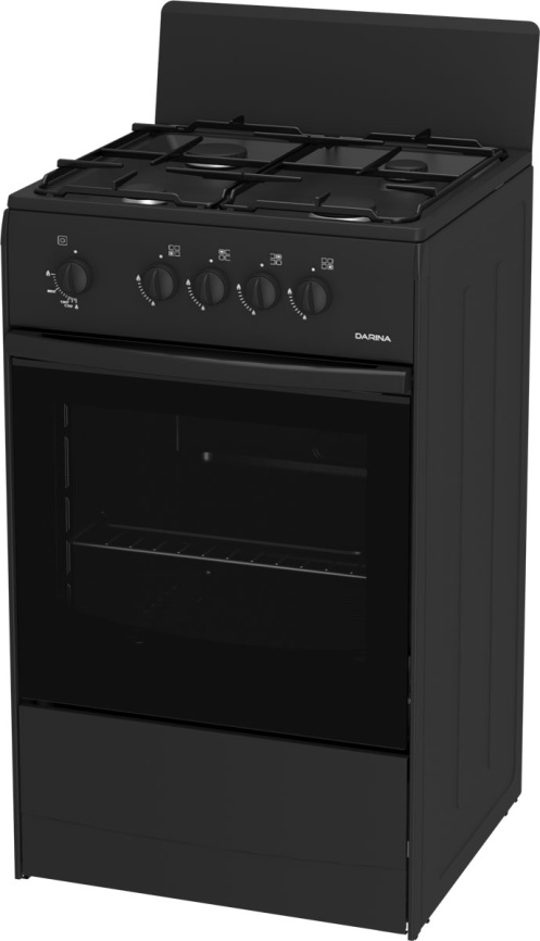 Газовая плита Darina S GM 441 001 At 50 см, 50 л, 4 конфорки, темно-серый фото 4