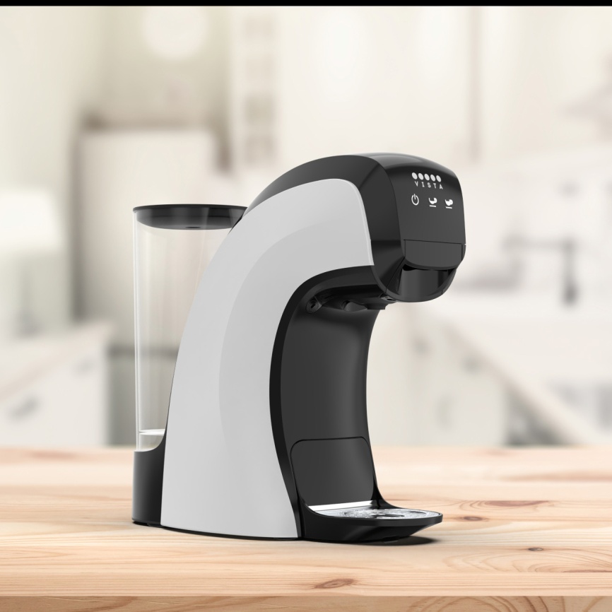 Кофемашина капсульного типа Vista Teano DNS400 (Dolce Gusto, сенсорная), белая фото 9