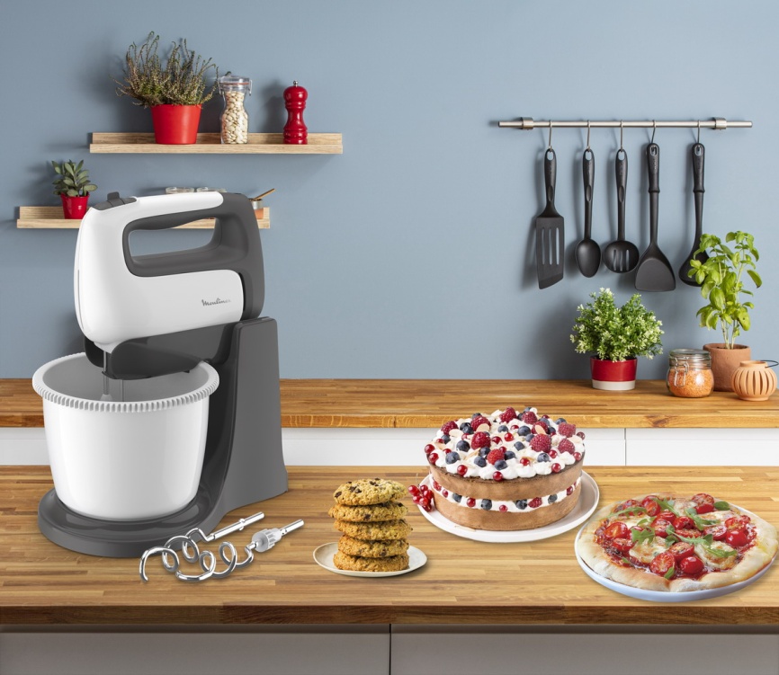 Миксер Moulinex HMX Prep'Mix Standbowl HM464110, белый фото 14