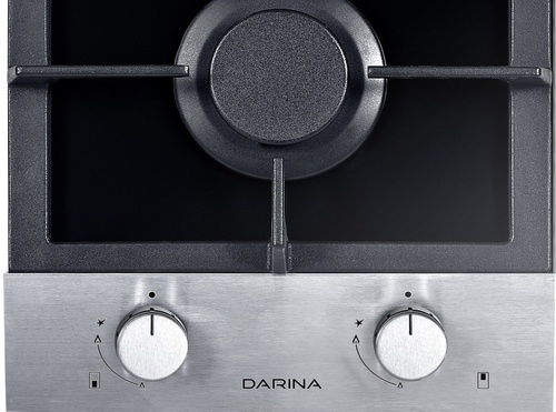 Газовая варочная панель Darina 1Т2 С 523 X1 29 см, 2 конфорки электроподжиг, черный фото 2