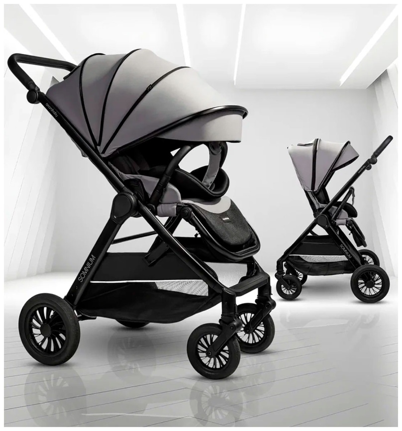 Прогулочная коляска  Amarobaby Somnium, серый (AB25-10SOMNIUM/11) фото 2