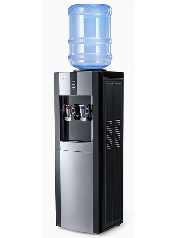 Кулер для воды напольный AEL LD-AEL-47c black/silver с шкафчиком фото 4