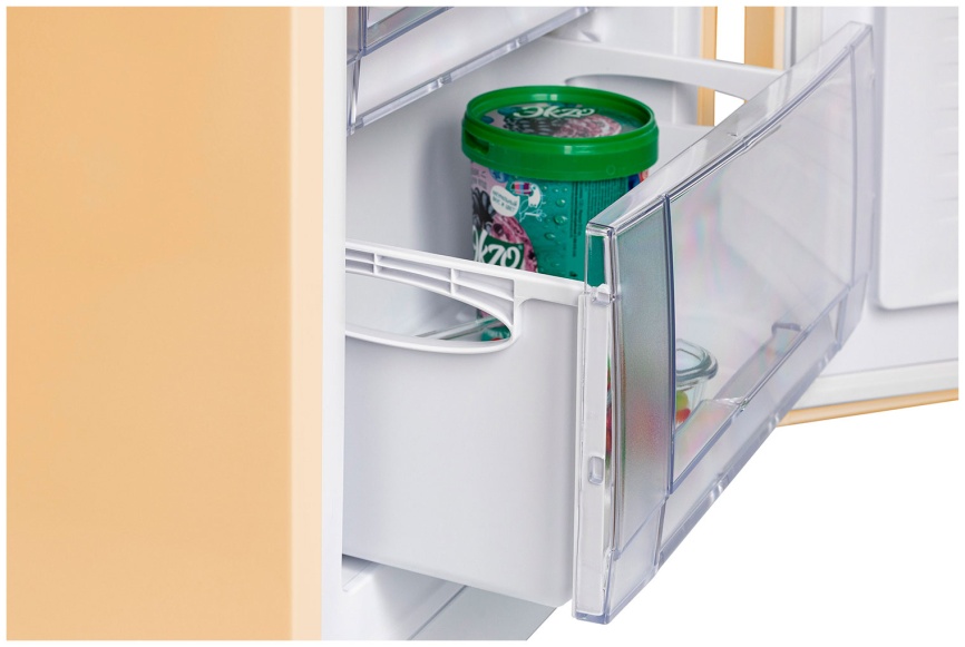 Двухкамерный холодильник NordFrost NRB 154 Me, бежевый фото 9