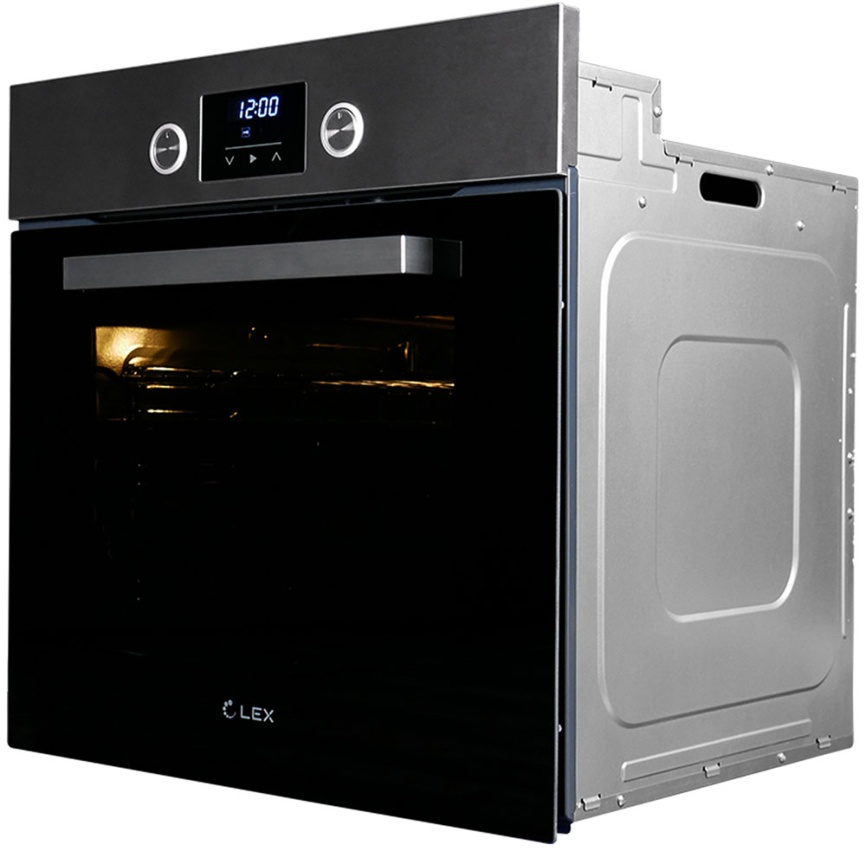 Электрический духовой шкаф LEX EDP 093 IX NEW 59 см, 60 л гриль конвекция, серебристый фото 3