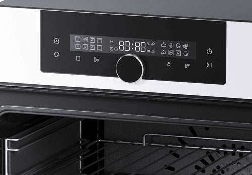 Электрический духовой шкаф Haier HOQ-F6QSN3WB 59 см, 72 л гриль конвекция, белый фото 3