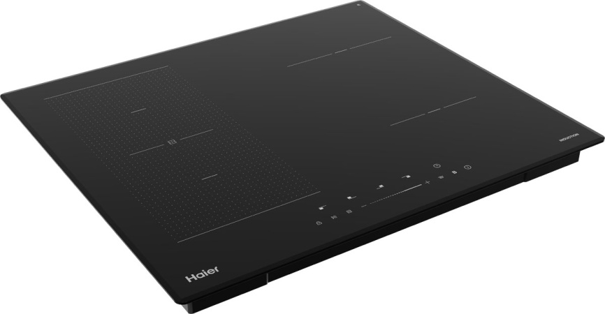 Электрическая варочная панель Haier HHX-Y64TFVB 59 см, 4 конфорки стеклокерамика, черный фото 3