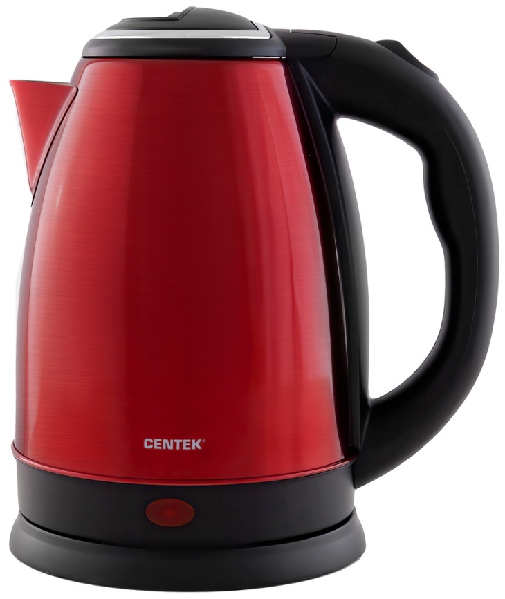 Чайник электрический Centek CT-1068 RED (красный) металл фото 1