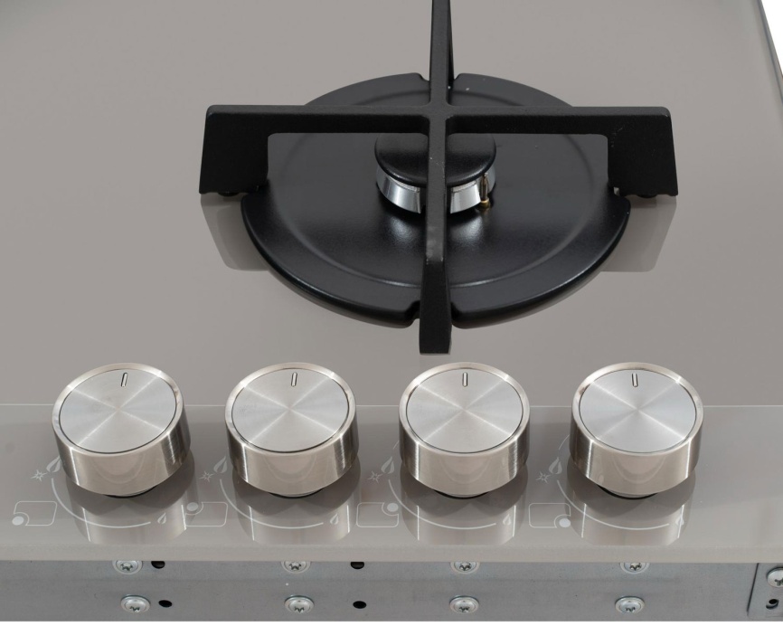 Газовая варочная панель De’Longhi NSL 460 T RUS 60 см, 4 конфорки электроподжиг газконтроль, кофейный фото 11